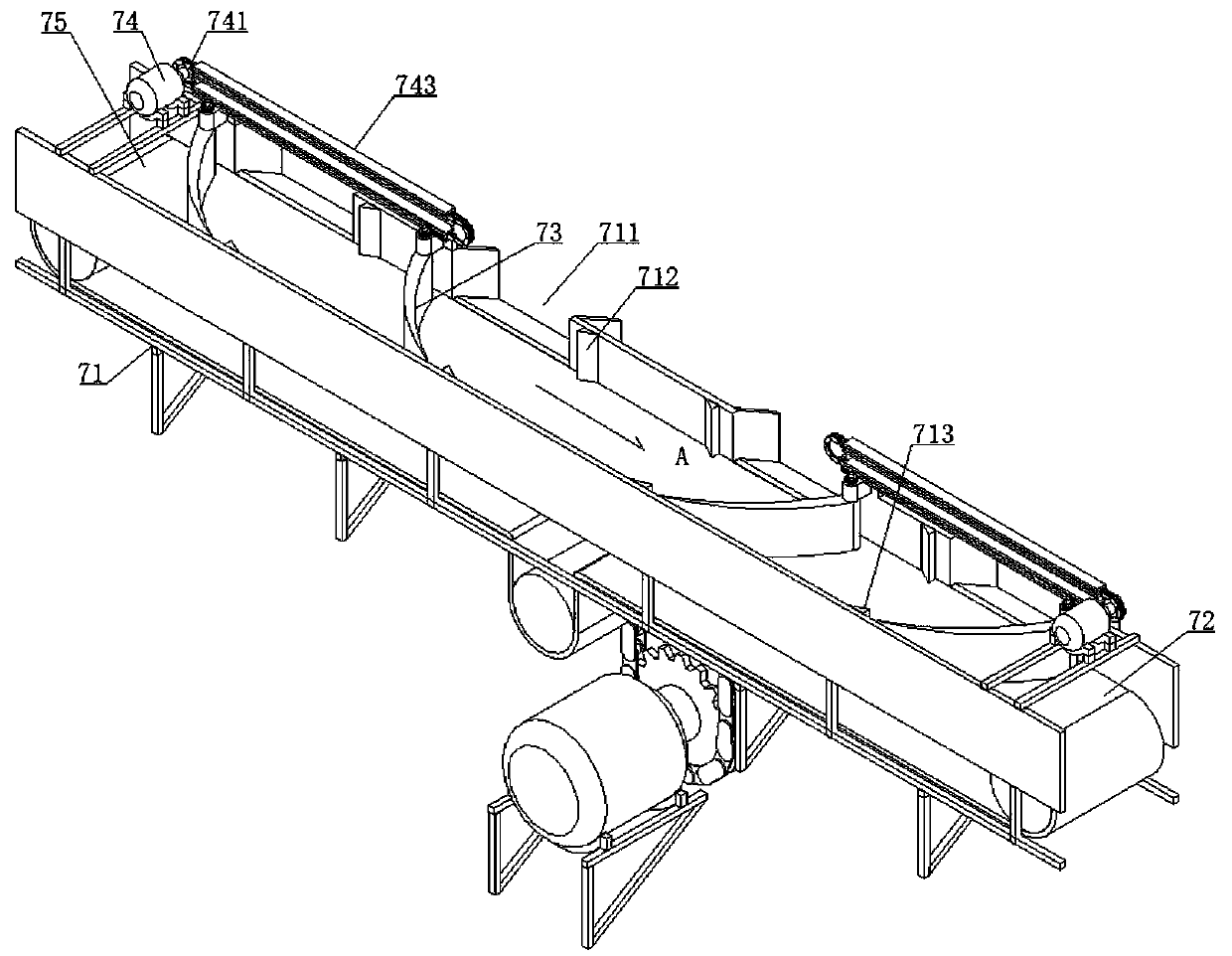 Feeding device for mature vinegar fumigation pool