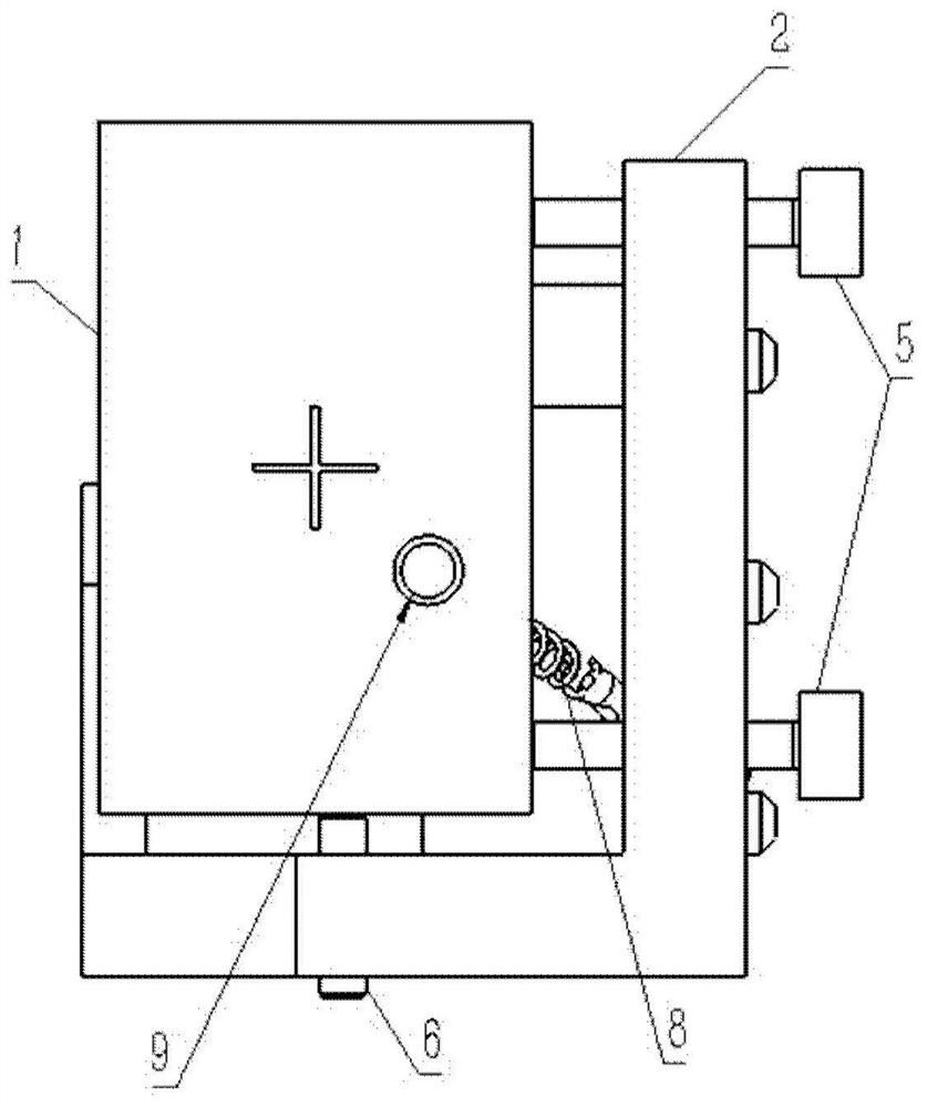 Vacuum-compatible planar optical element adjusting device