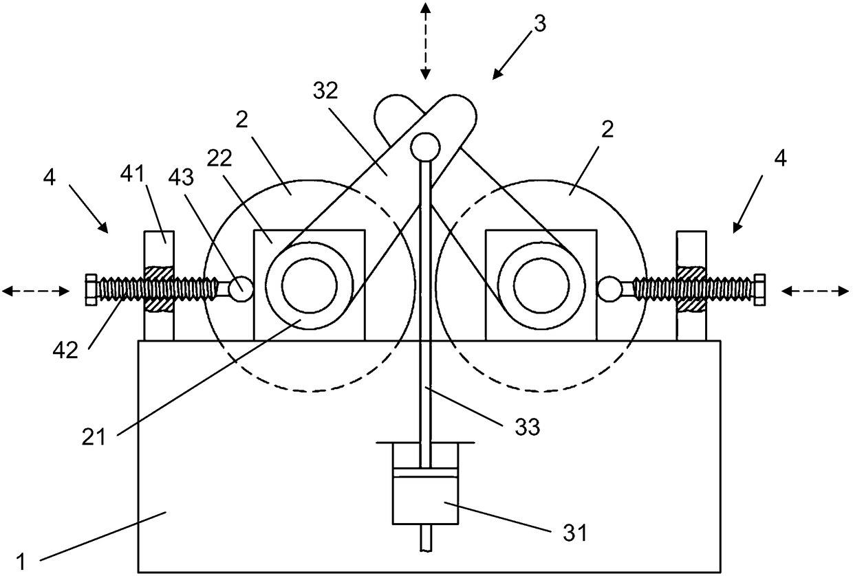 A high-precision anti-jump two-roll rolling mill