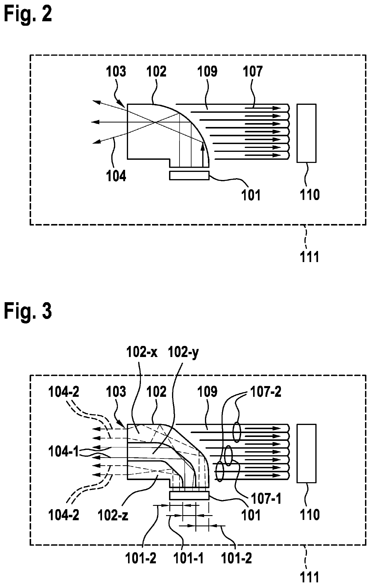 Lidar sensor for optically detecting a field of view and method for optically detecting a field of view