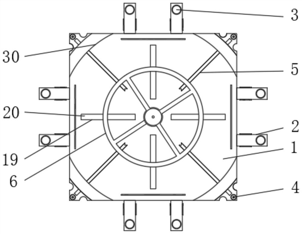 Clamping device with precision measurement function for gear ring production and machining