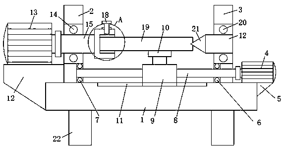 Pressing rivet stud surface polishing device