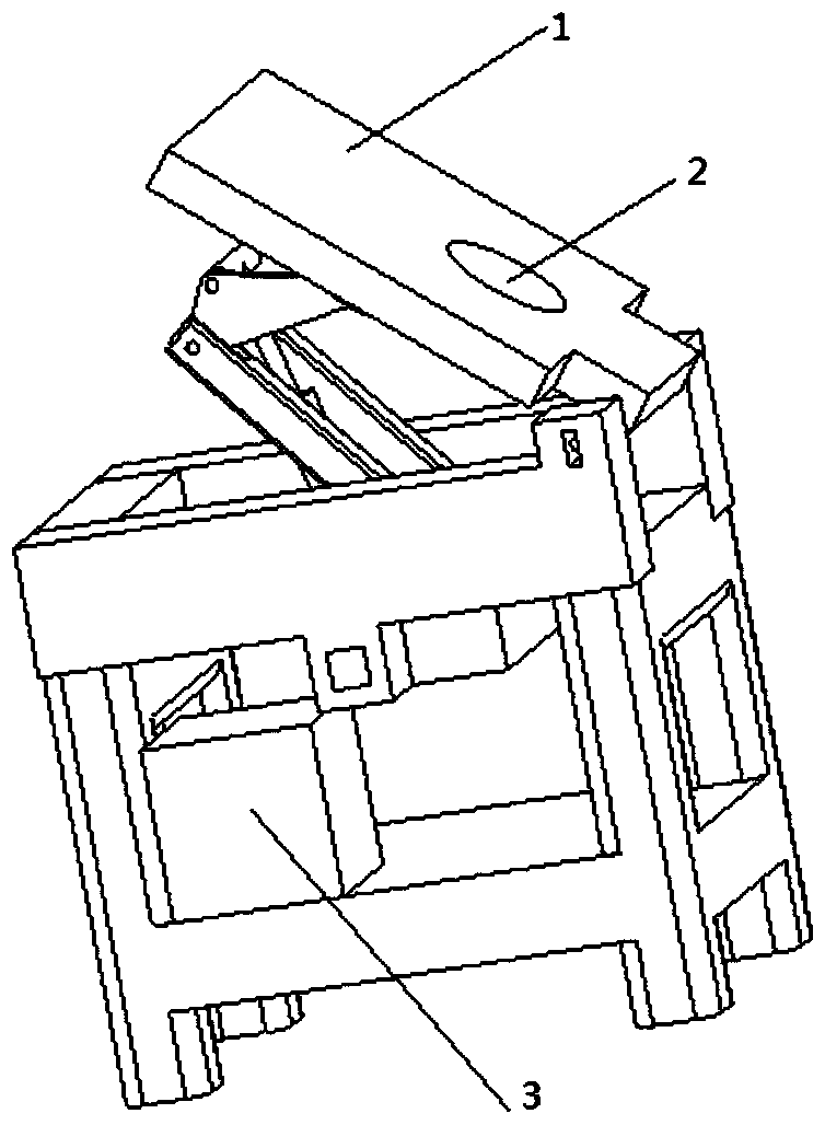 A hydraulically controlled auxiliary standing toilet chair and its control method