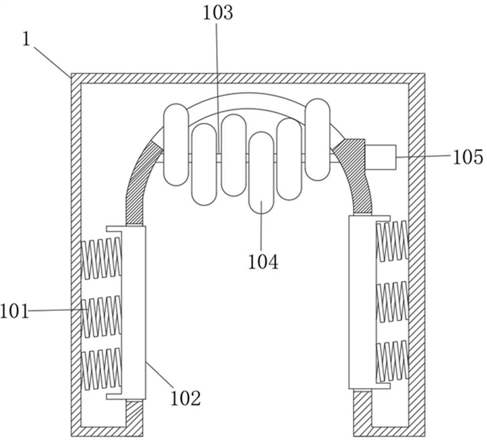 Heart temporary pacemaker fixing device with massage function