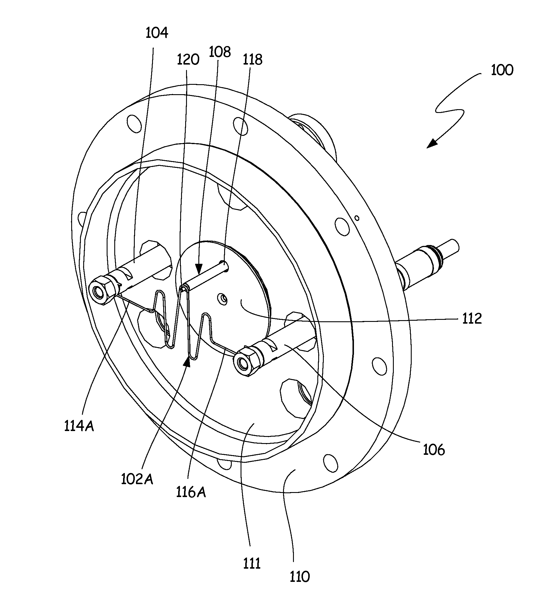 Filament holder for hot cathode pecvd source