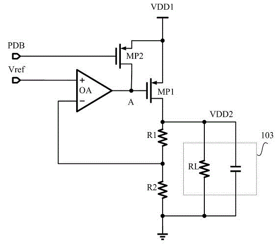 Output dynamic regulation circuit of low dropout linear regulator (LDO)