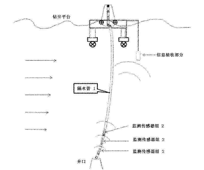 Fatigue multi-point wireless monitoring system of marine riser