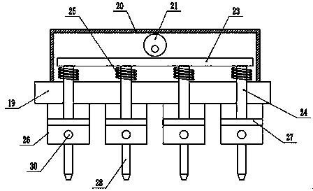 Multi-station simultaneous quantitative filling device for bread processing