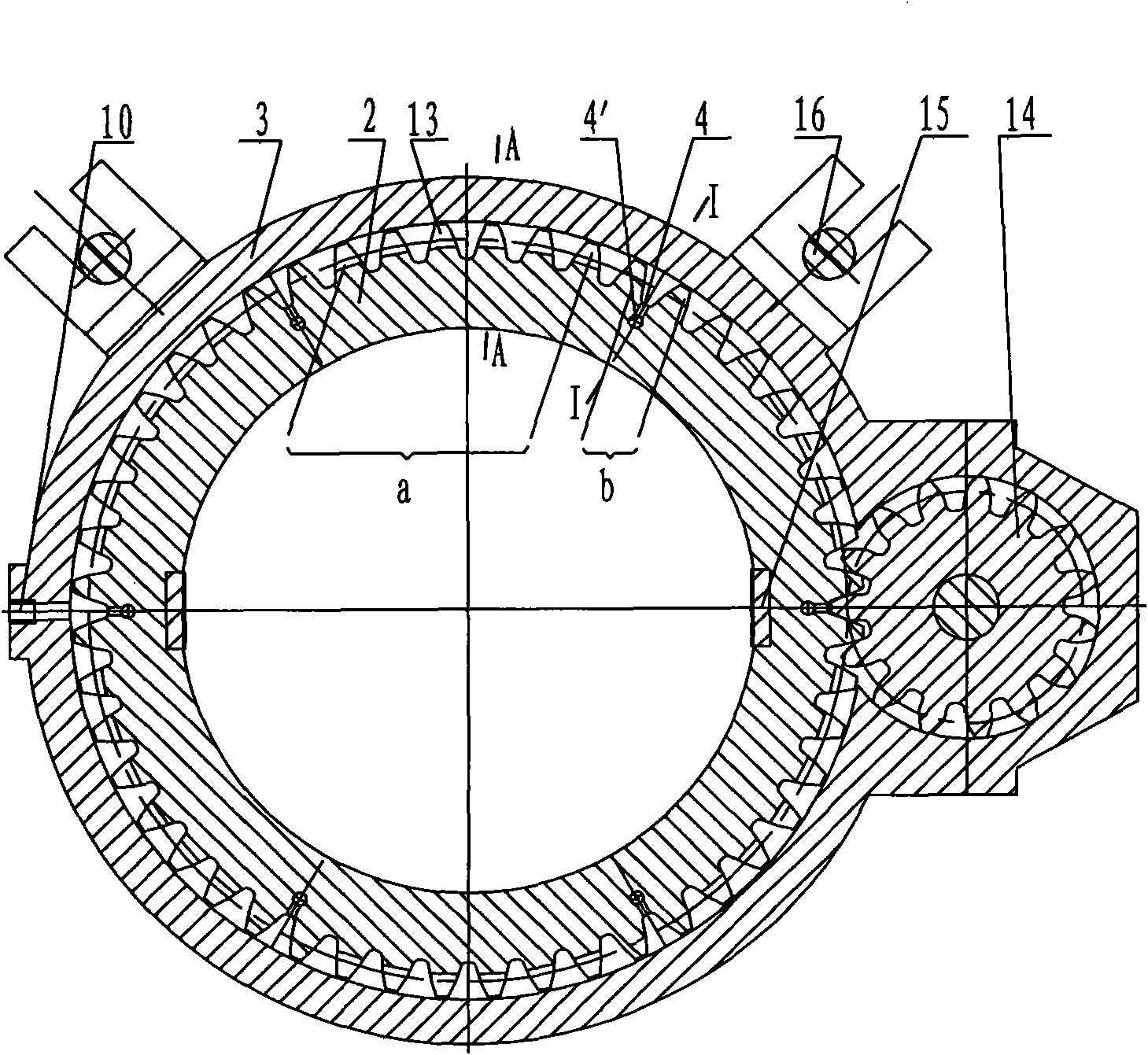 Slide block type lubricating device for universal coupling slide block