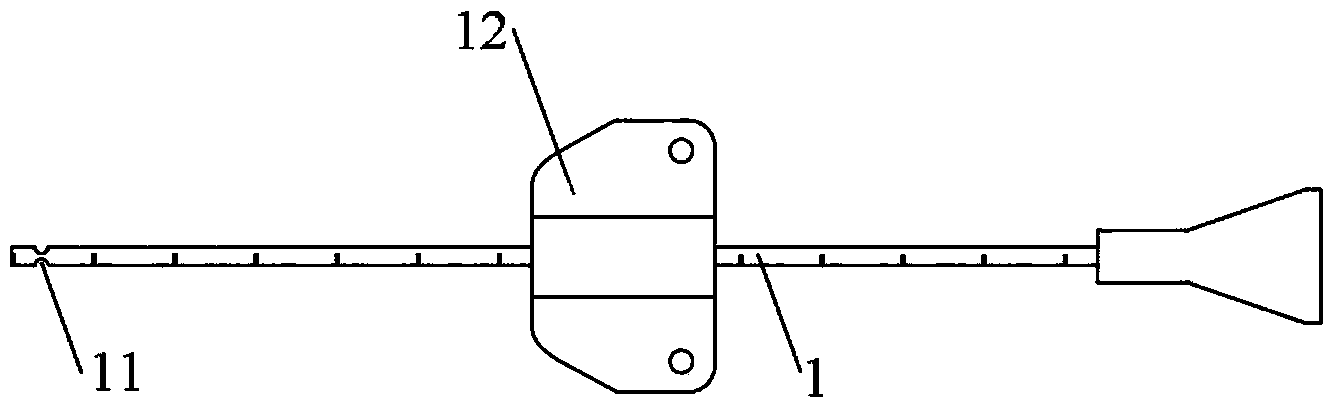 Nerve-blocking puncture catheter needle with adjustable puncture head