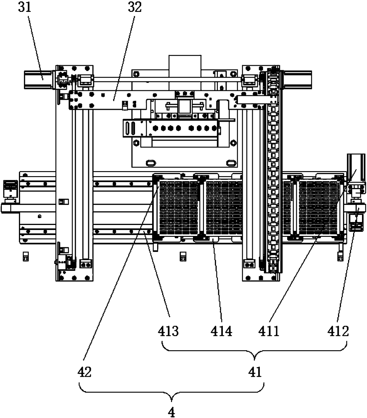 Automatic punching and placing machine