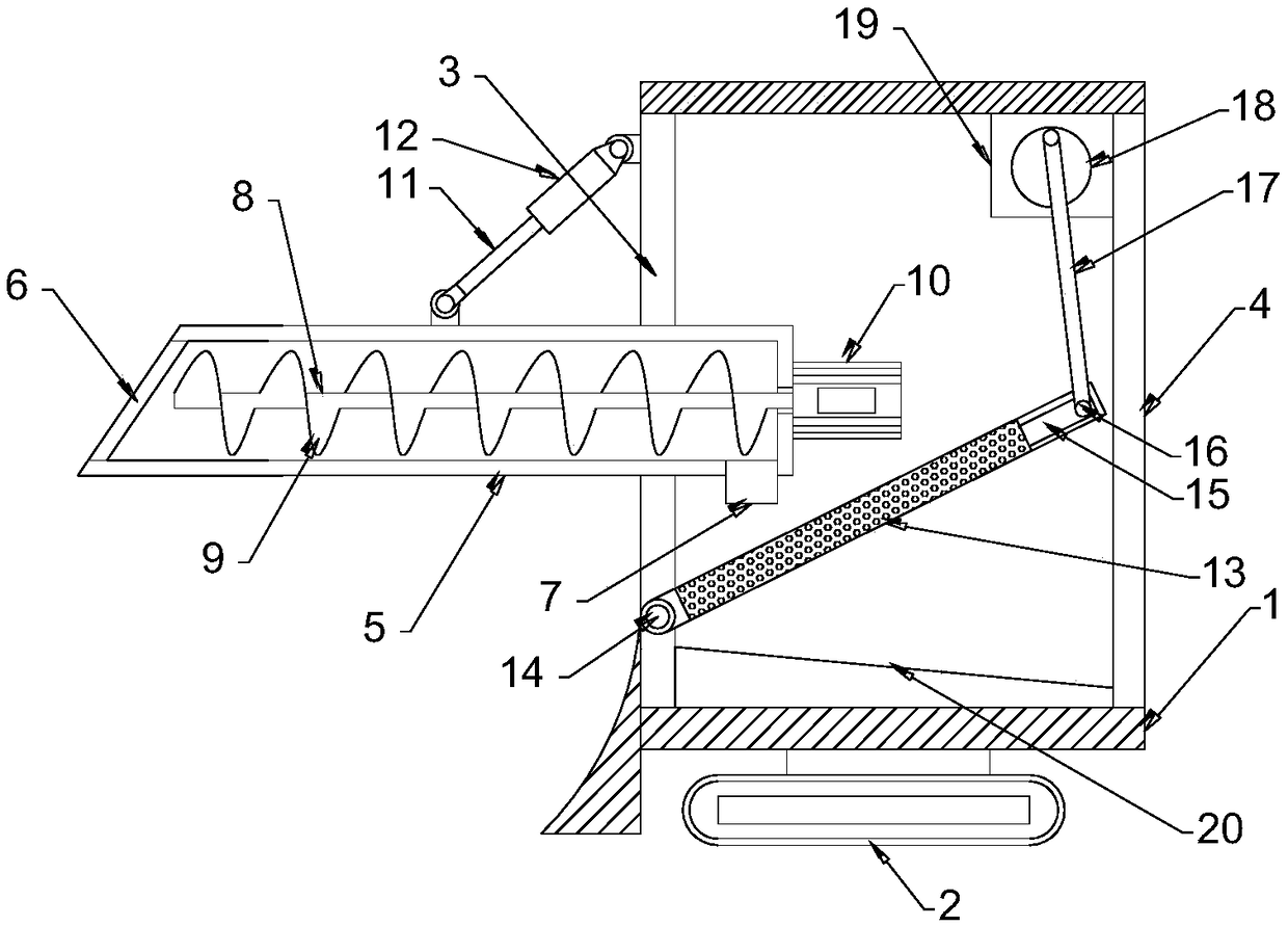 High-efficiency sand sieving vehicle