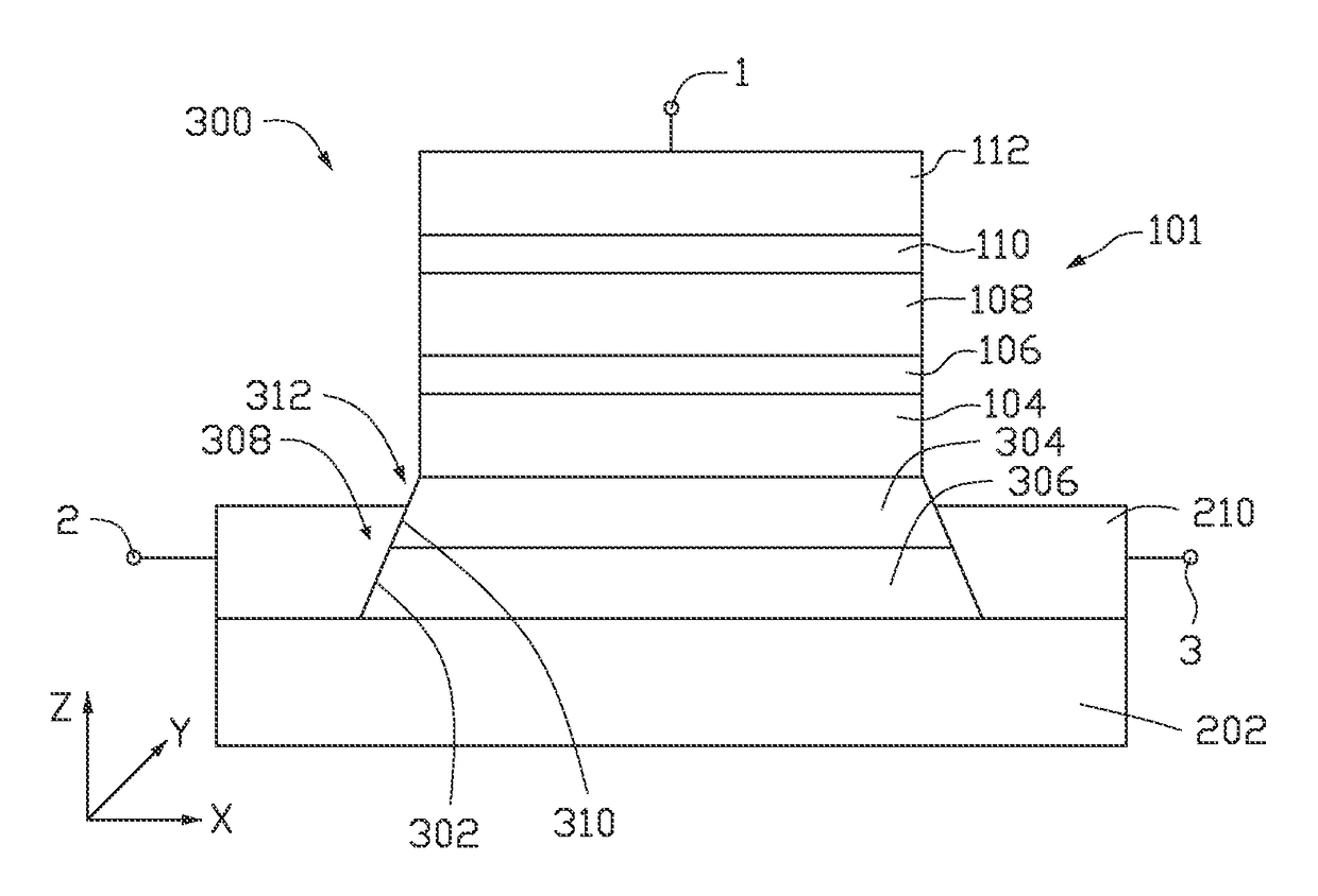 Three terminal SOT memory cell with anomalous Hall effect