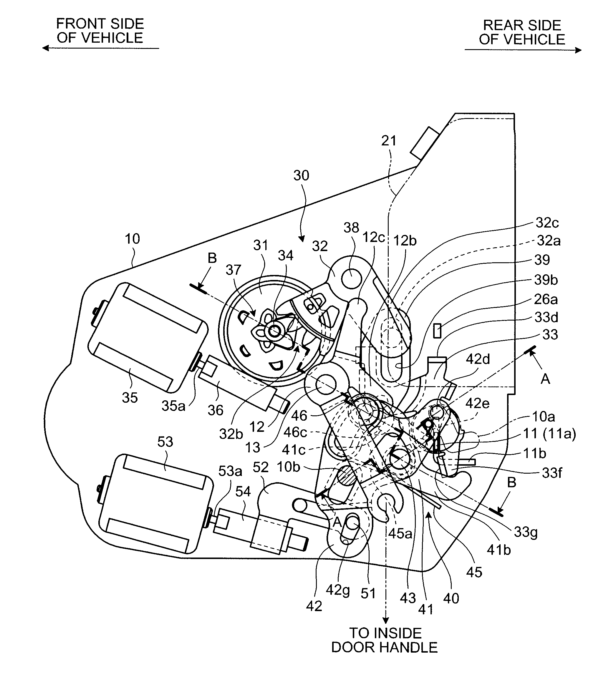 Vehicle door lock device