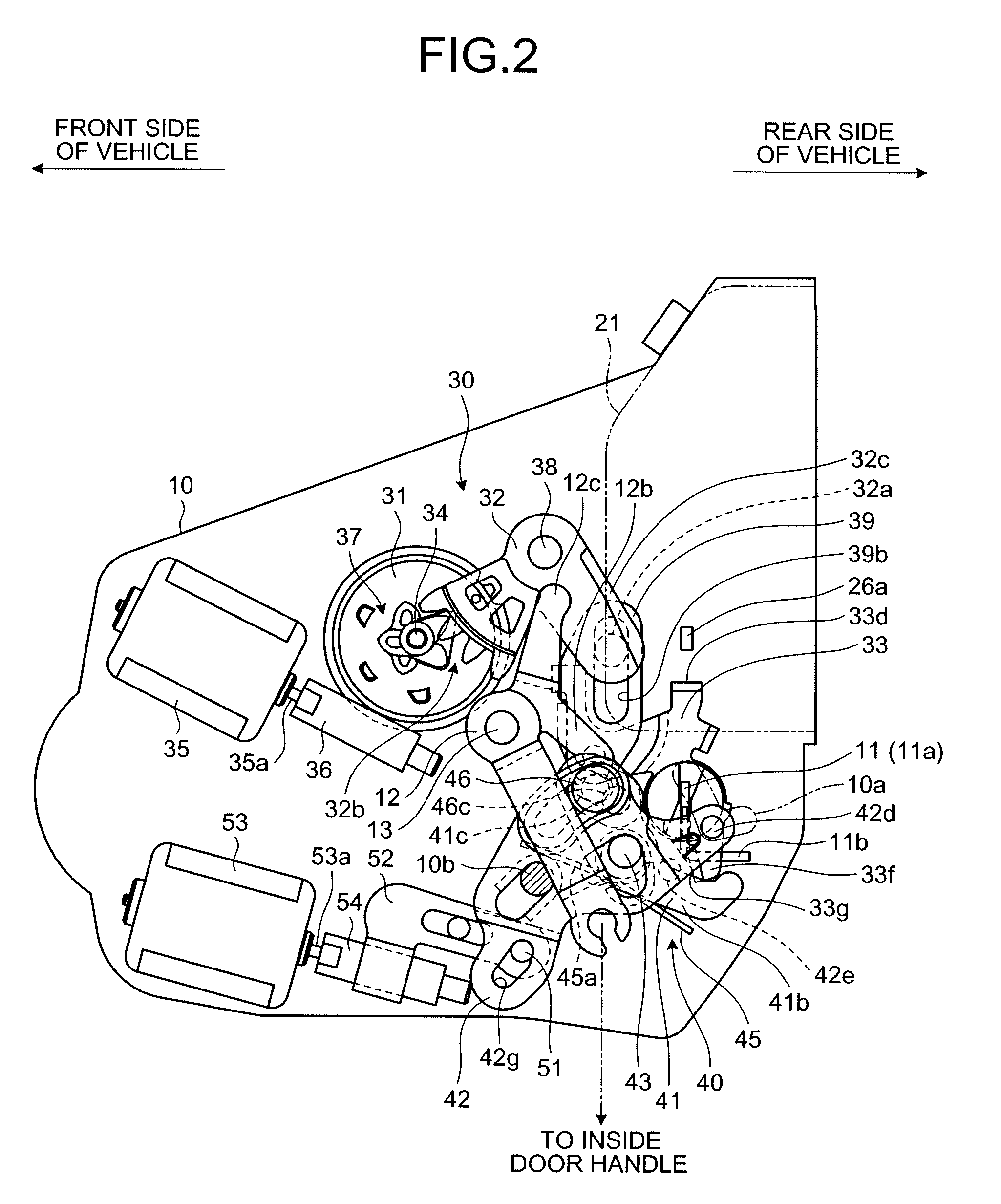 Vehicle door lock device