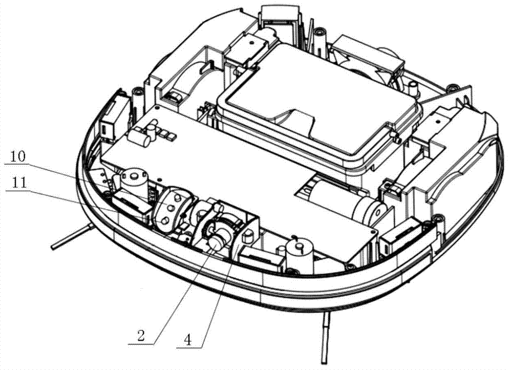 A floor sweeper with infrared camera function