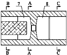 Reciprocated extruding device for preparing superfine grain magnesium alloy and processing method thereof