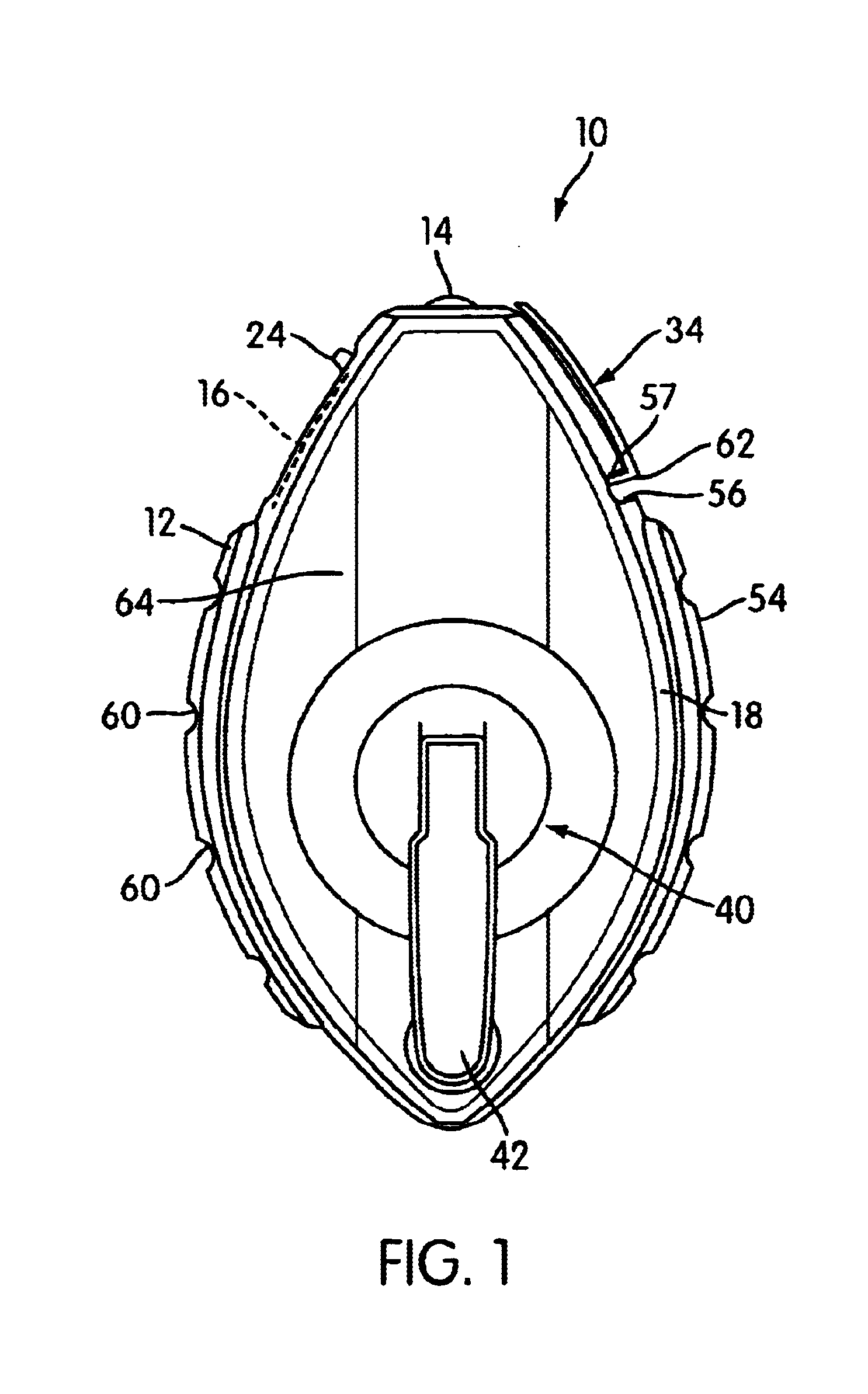 Chalk line with viewing window