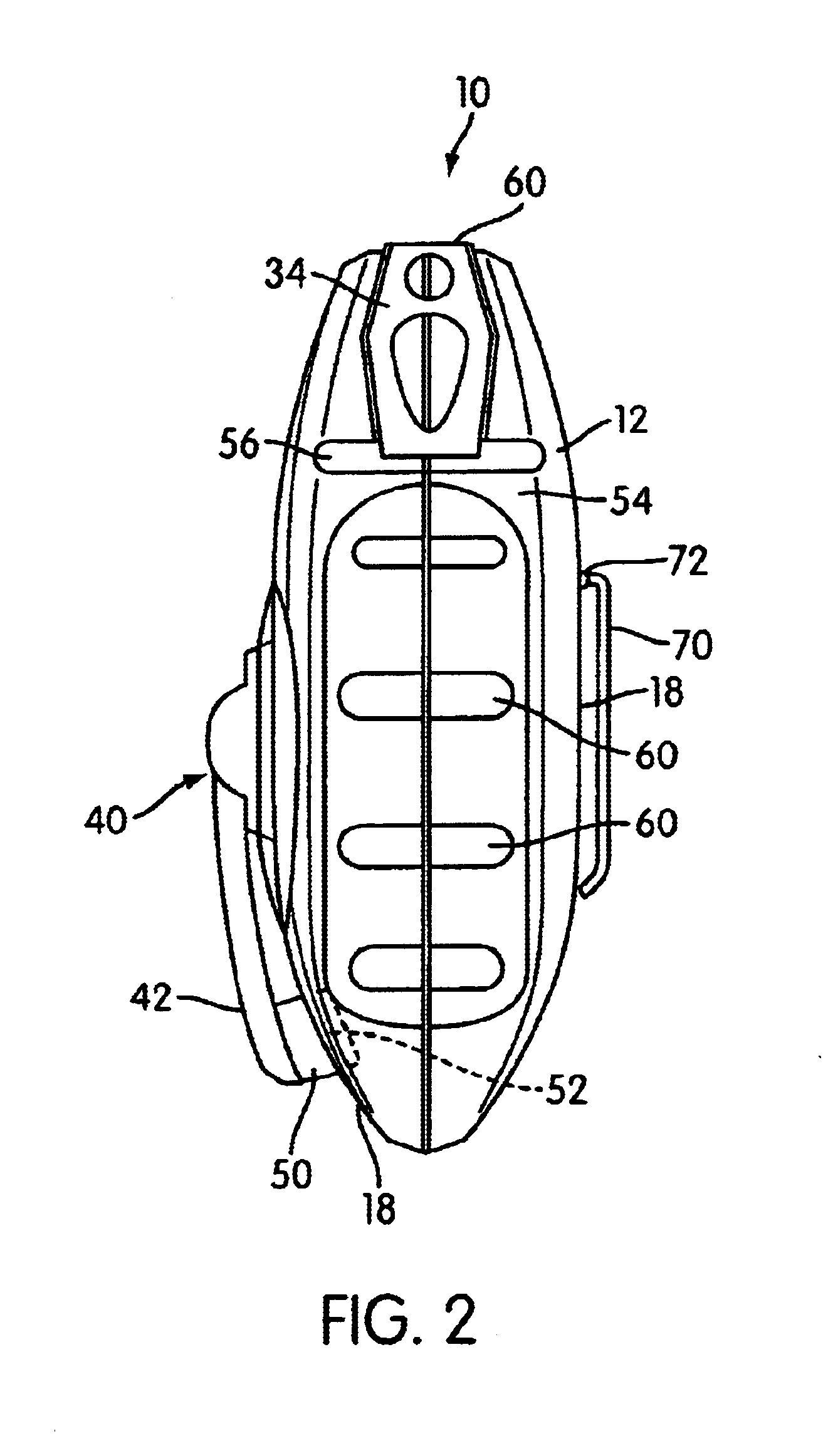 Chalk line with viewing window