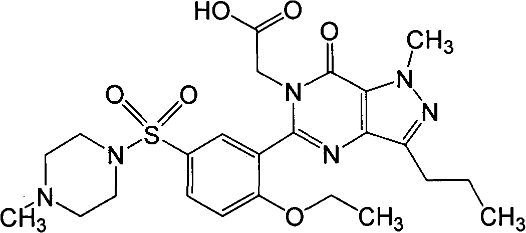 Technique for artificially synthesizing antigen of Sildenafil and derivative thereof