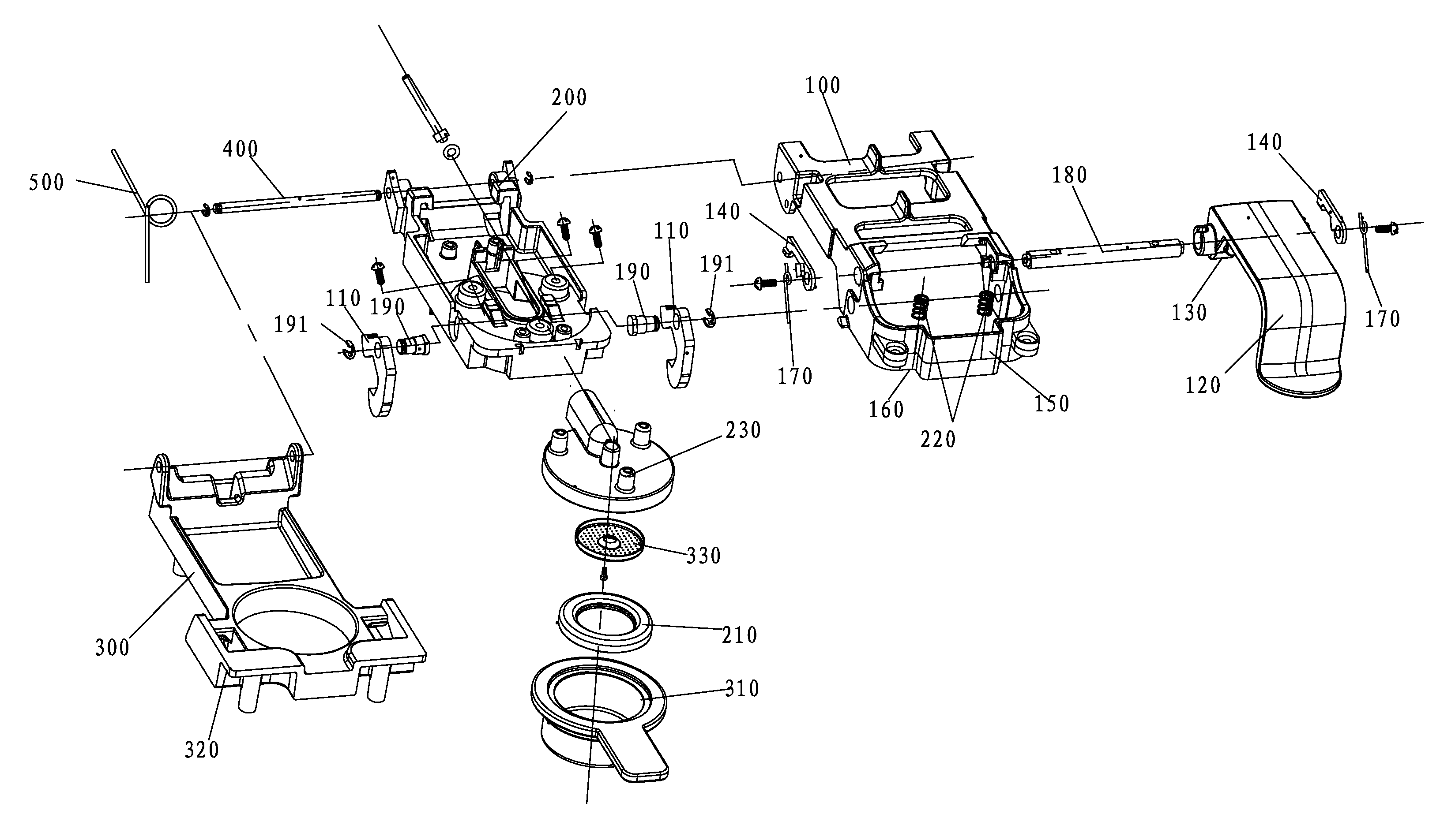 Seal mechanism of high pressure coffee machine