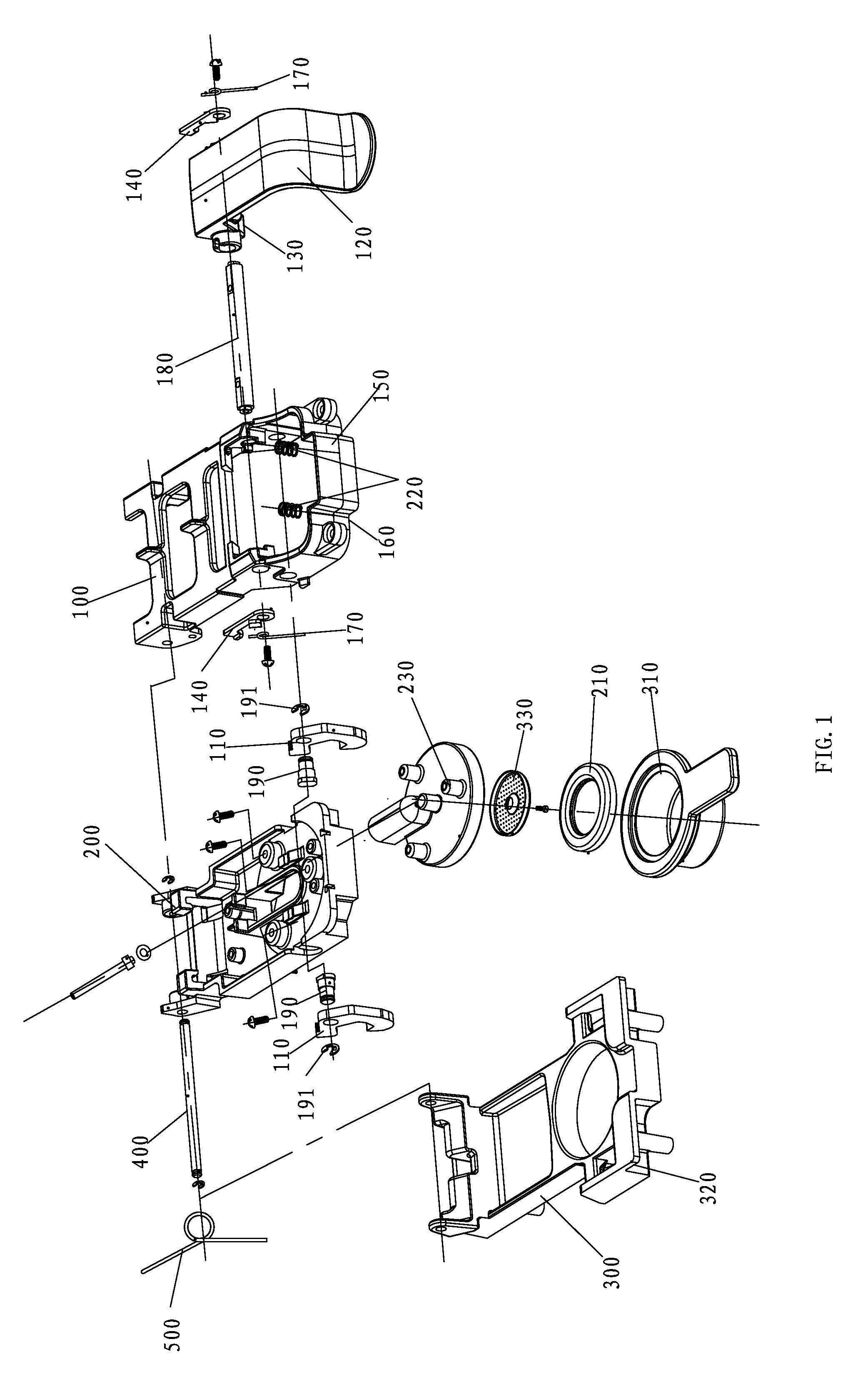 Seal mechanism of high pressure coffee machine