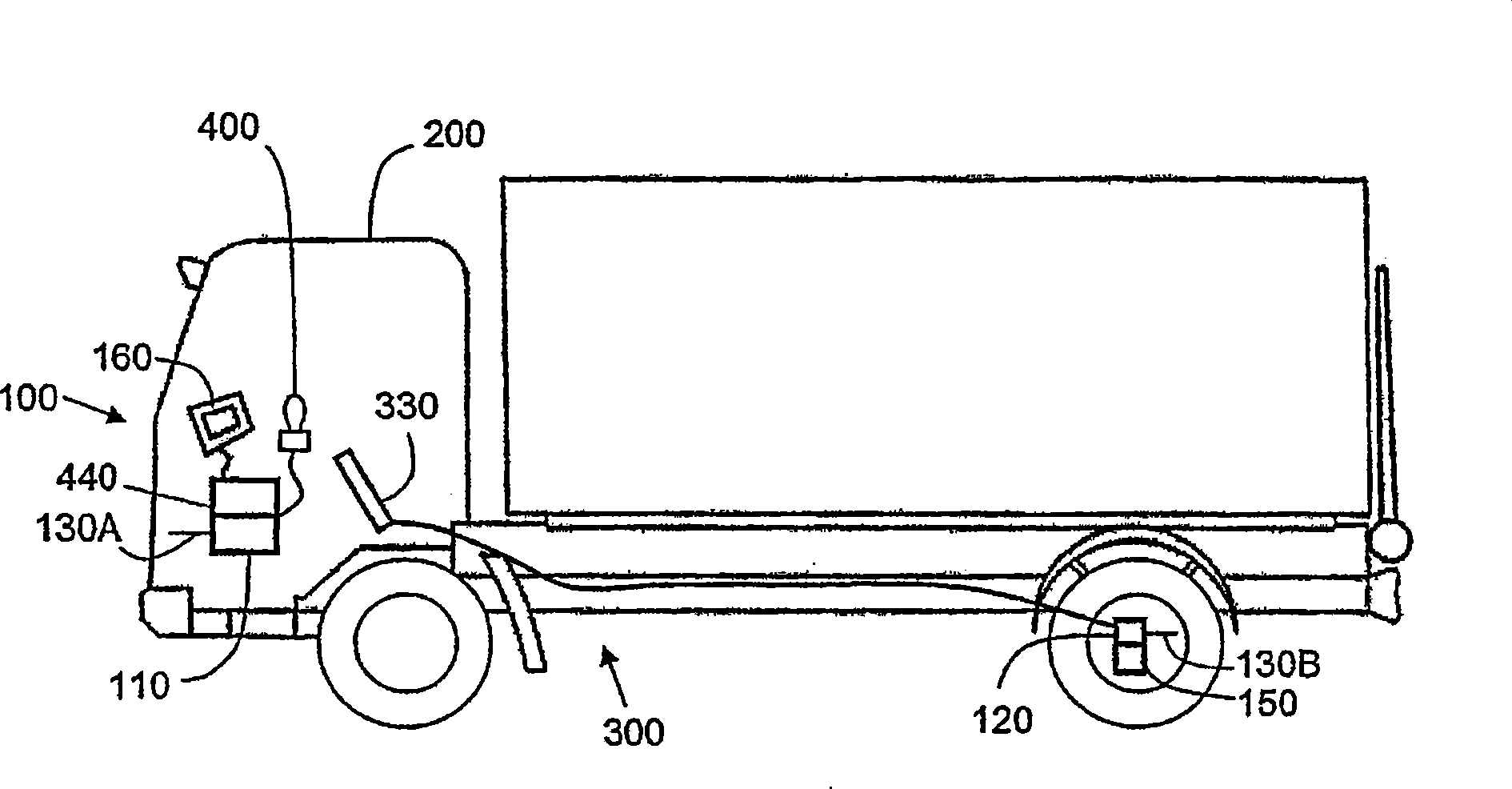 A system for automatically actuating the parking brake on a vehicle