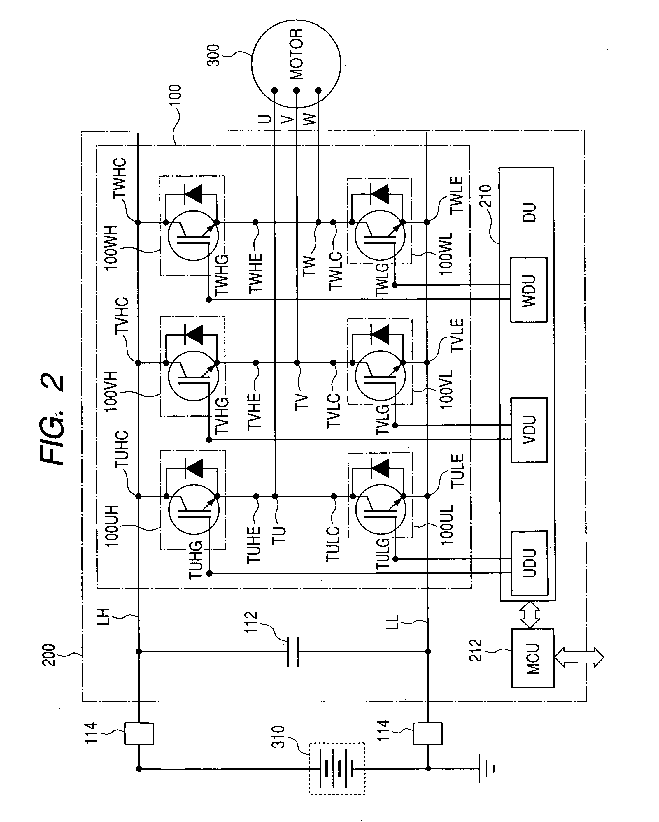 Inverter and vehicle drive unit using the same