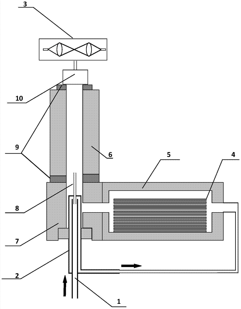 A detection device for directly measuring the number concentration of engine exhaust particulate matter