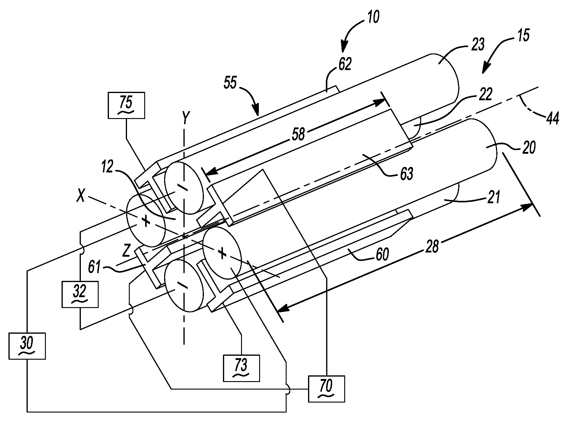 Multipole mass filter having improved mass resolution