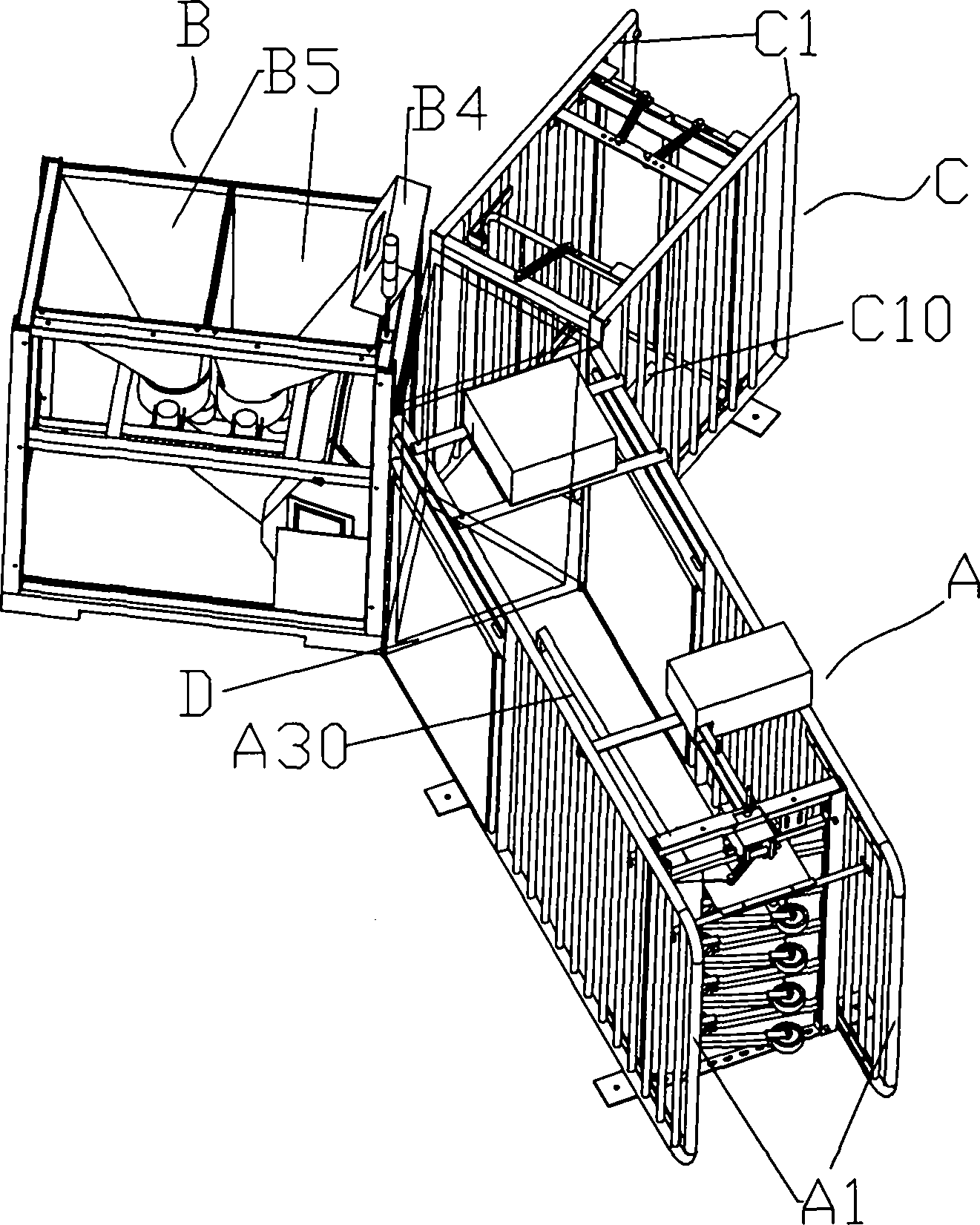 Automatic sow raising method and system in herd