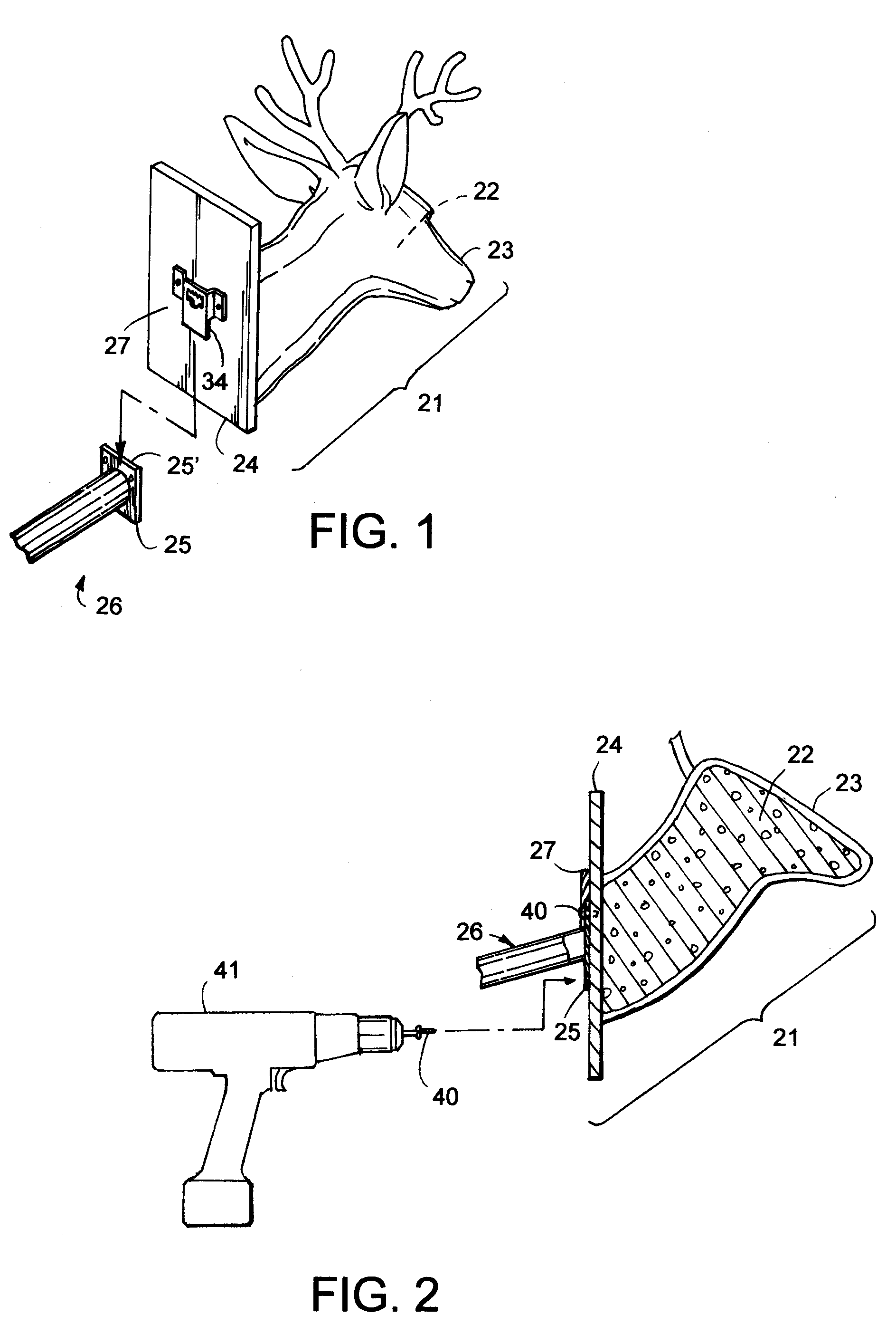 Taxidermy hanger system and method