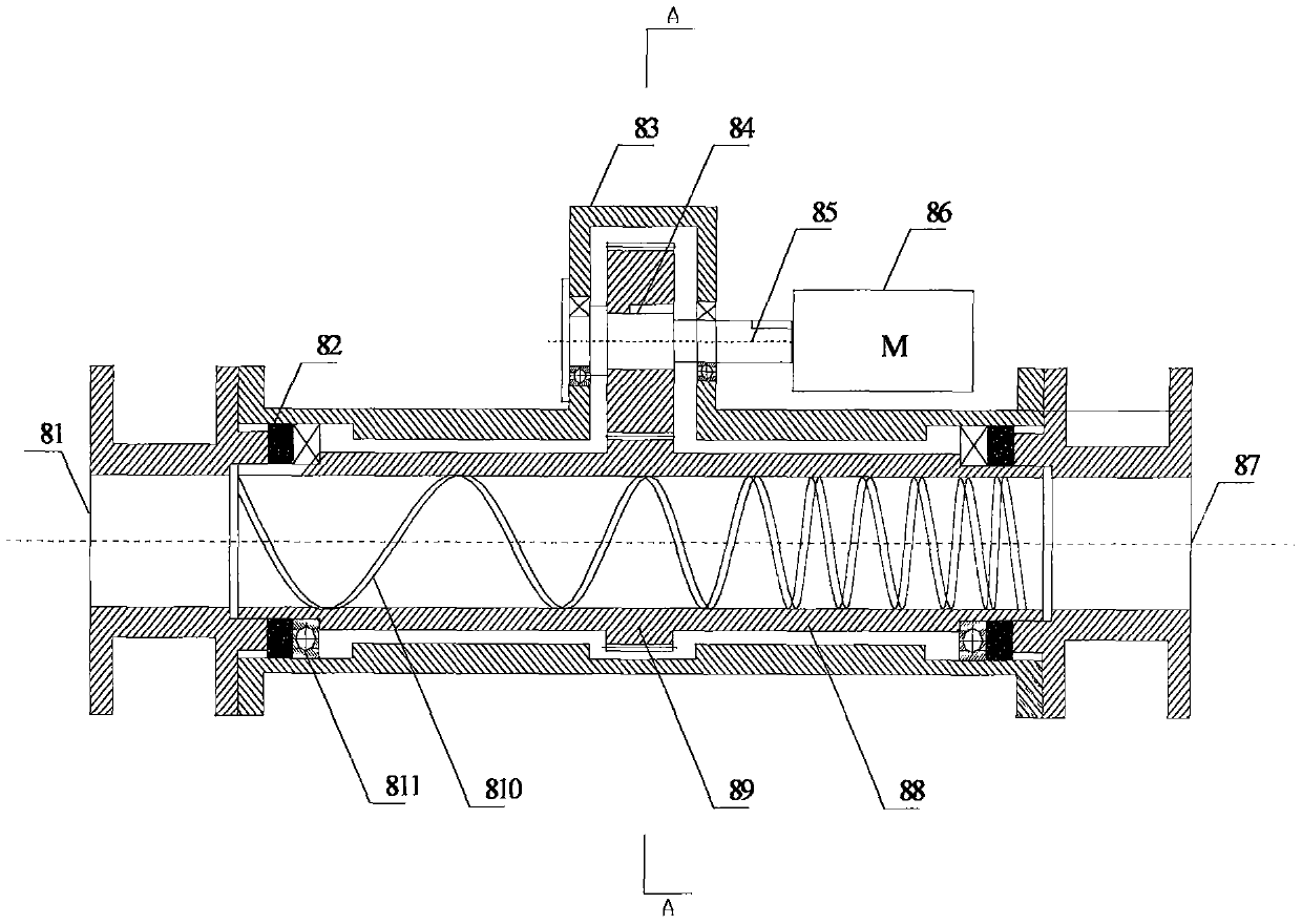 Liquid ring conveying system and method for highly viscous substances