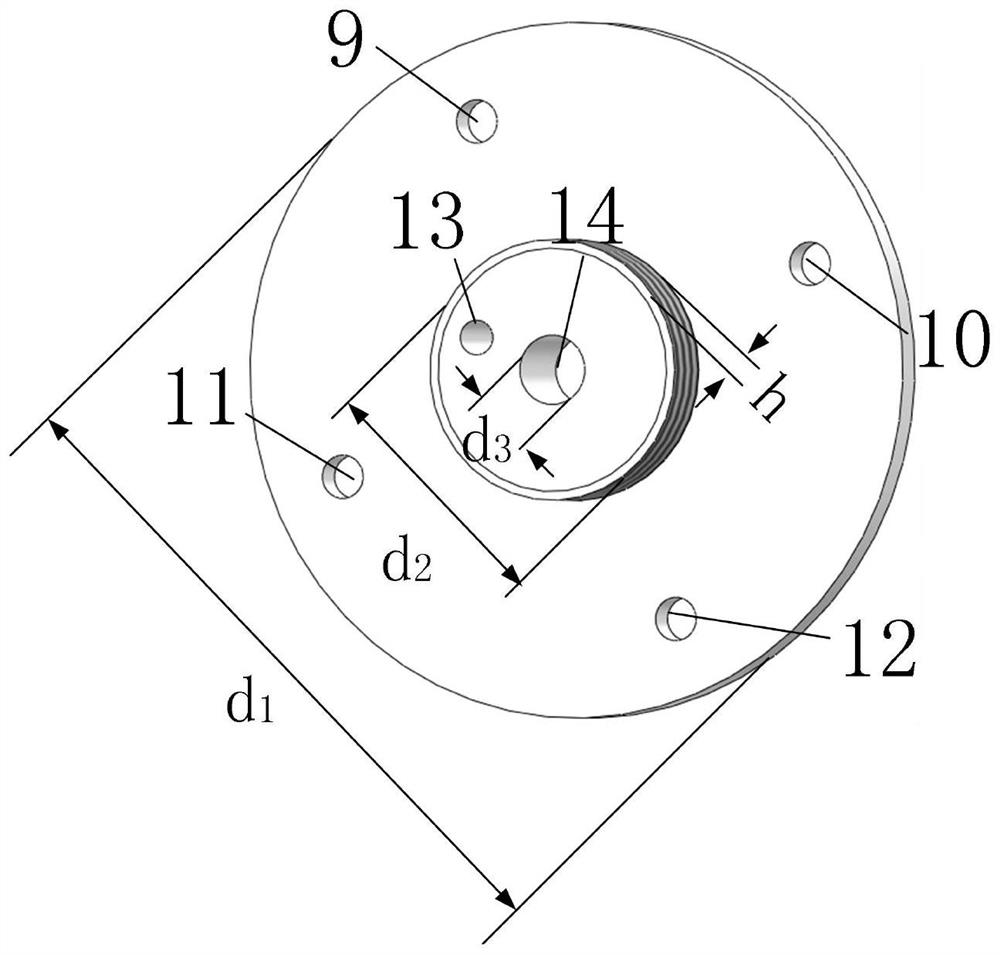 Strong coupling device for coupling ring of microwave resonant cavity