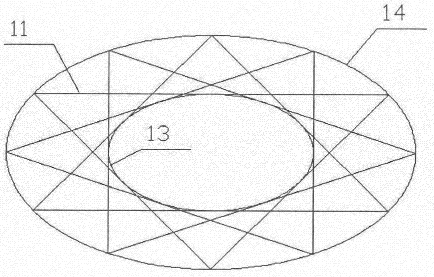 Uniparted hyperboloid anniversary flower basket frame