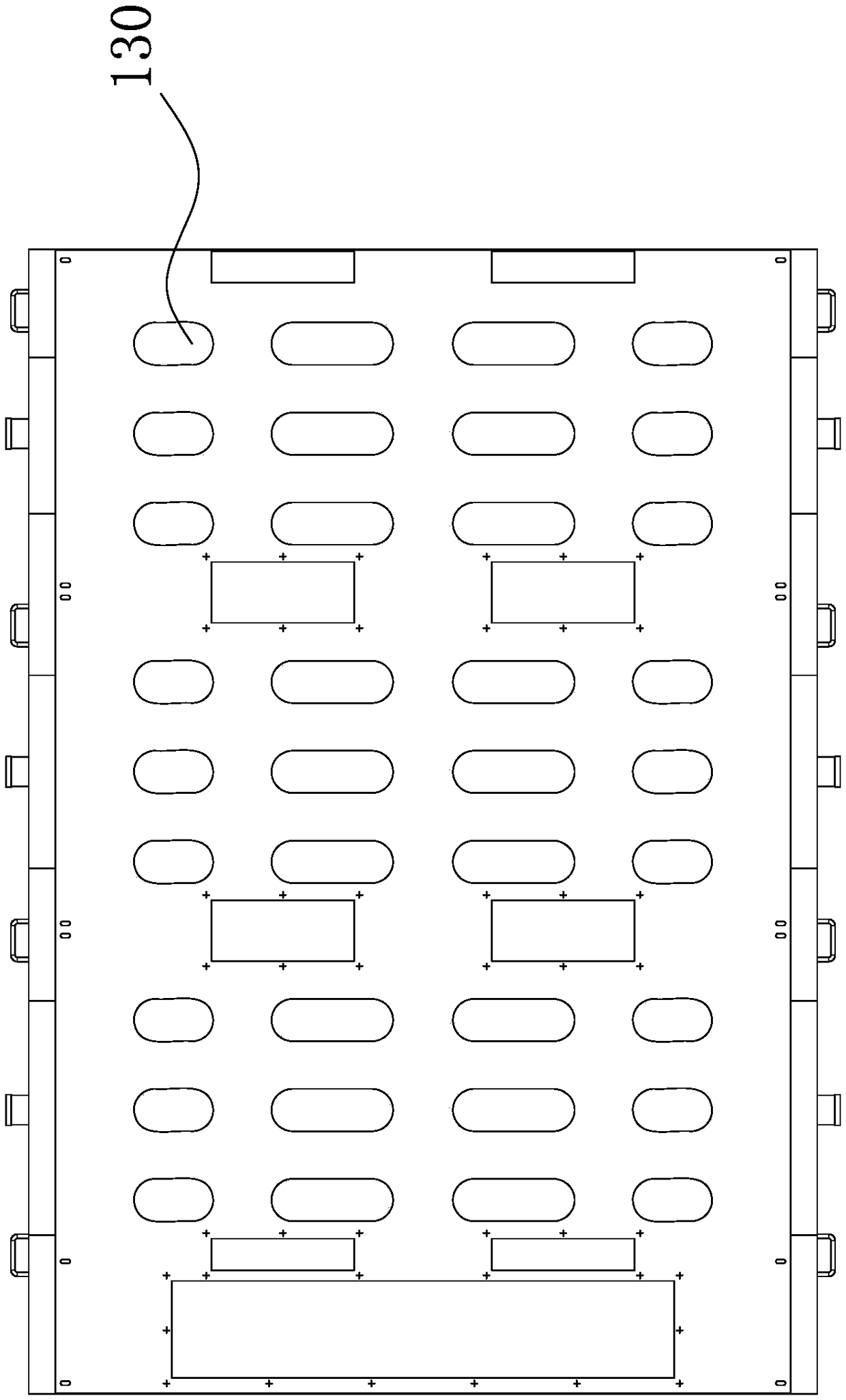 An air-cooled structure and a battery box