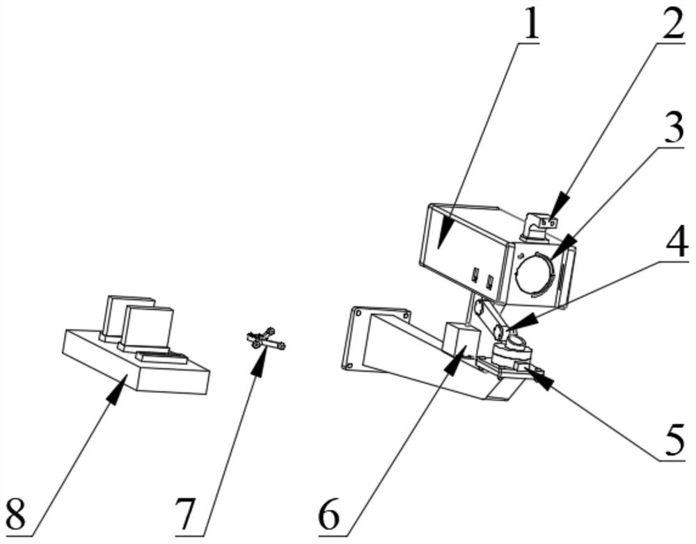 Underground coal mine video monitoring system capable of automatically charging and cleaning a mirror surface and application thereof