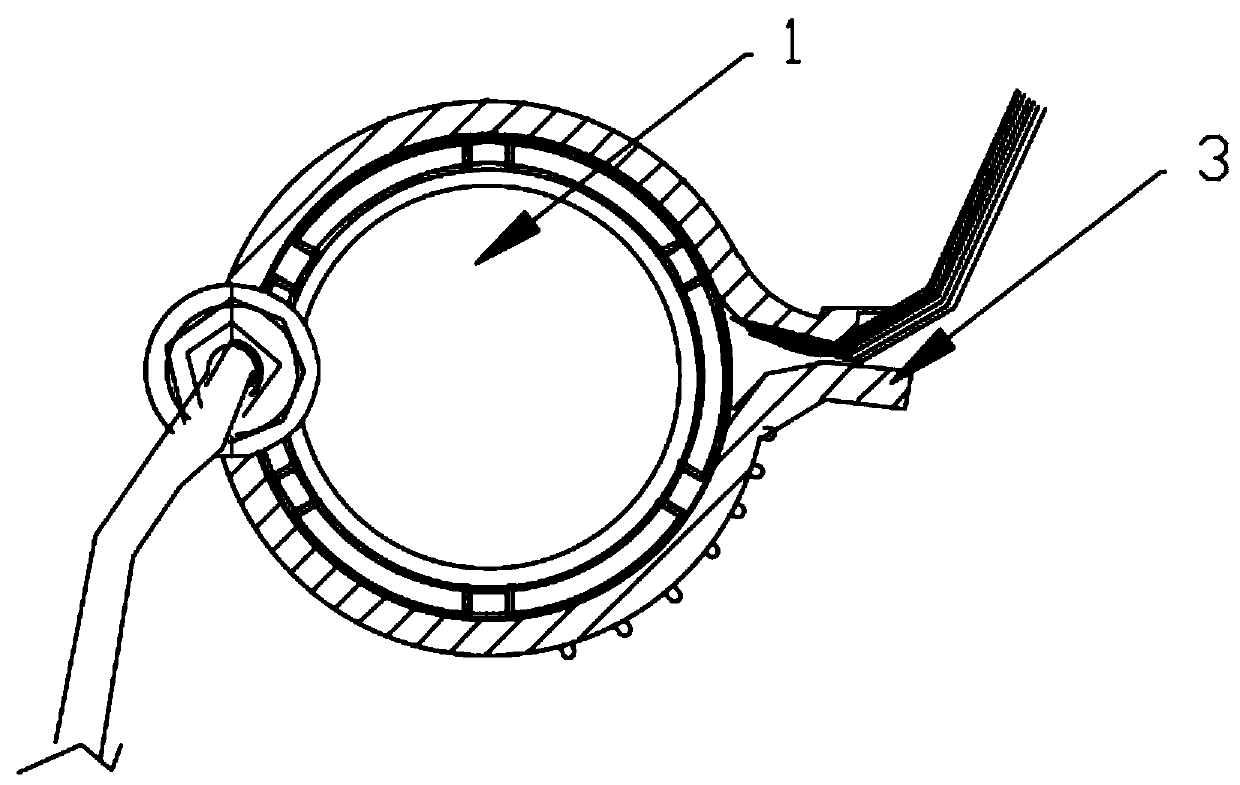 Internal and external heating combined hairdressing device