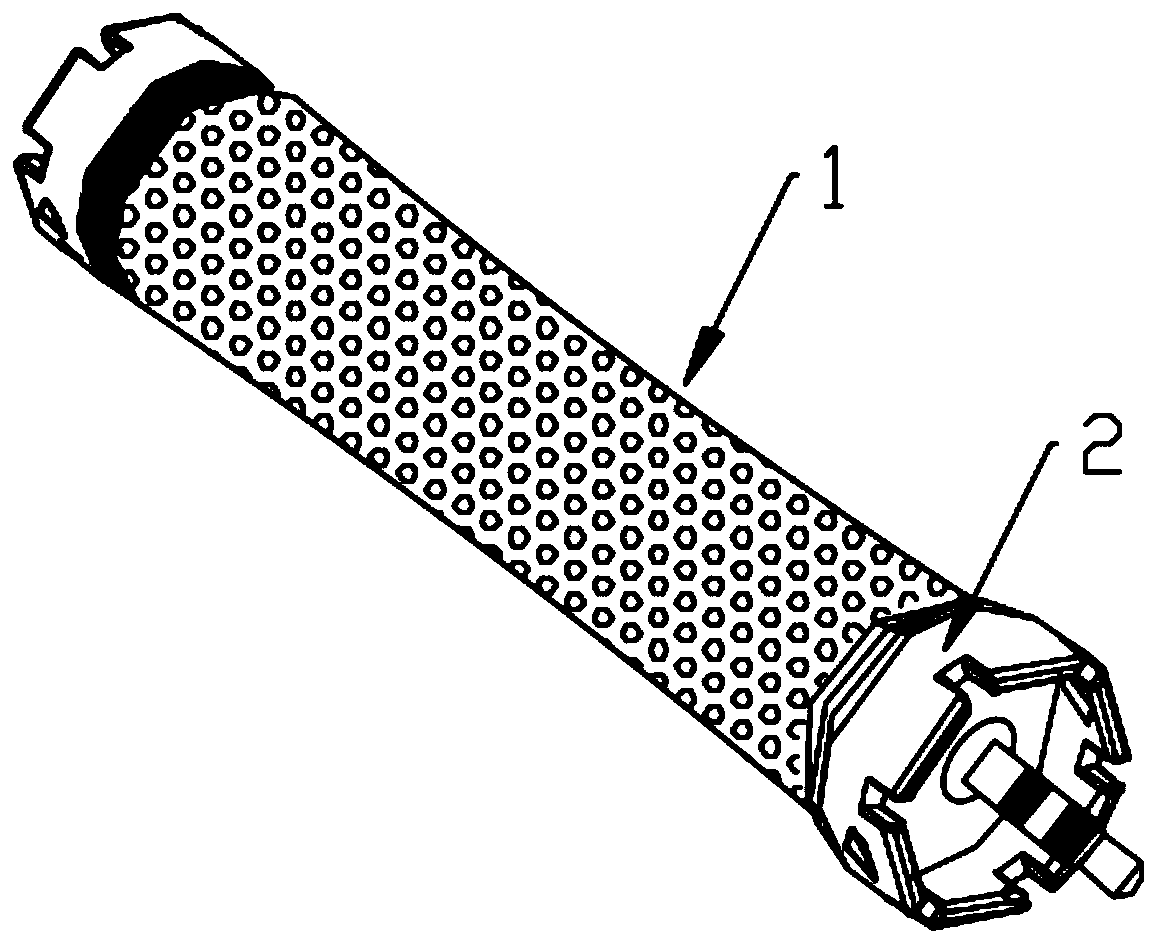 Internal and external heating combined hairdressing device