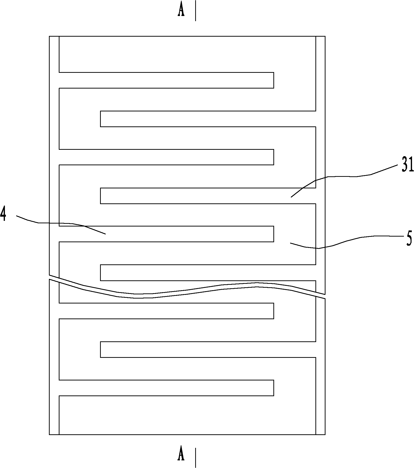 Auxiliary electrode structure for organic light emitting diode (OLED) illuminating panel