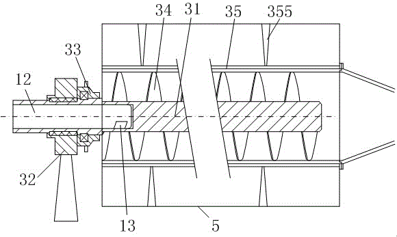 Vacuum suction-type screw-extrusion solid-liquid separation system