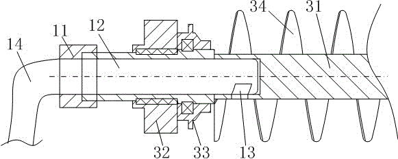 Vacuum suction-type screw-extrusion solid-liquid separation system