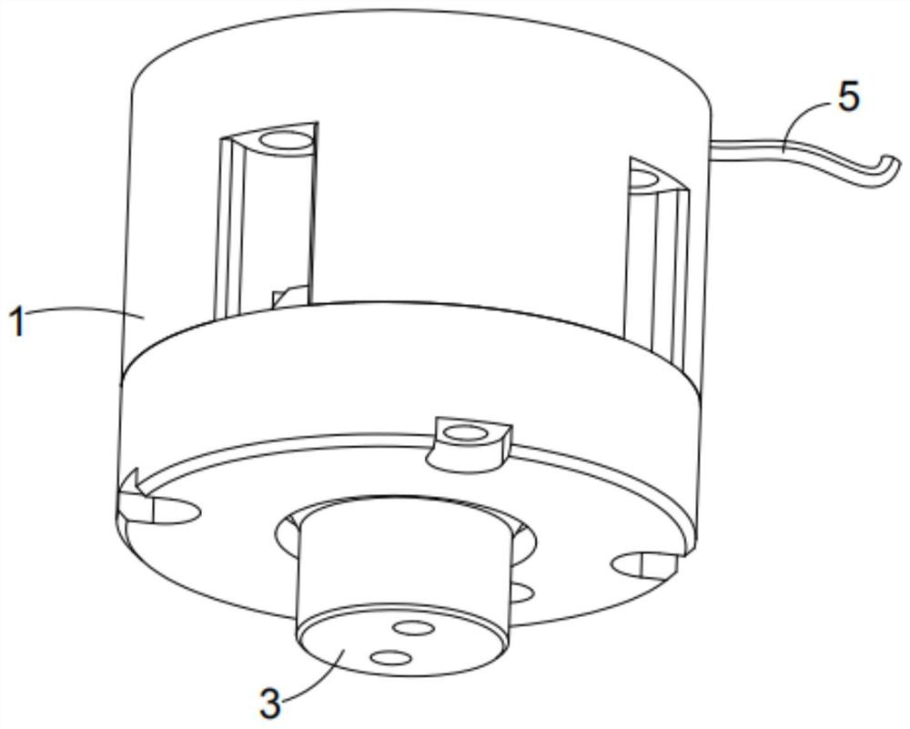 Material taking head with collision preventing and deviation rectifying functions