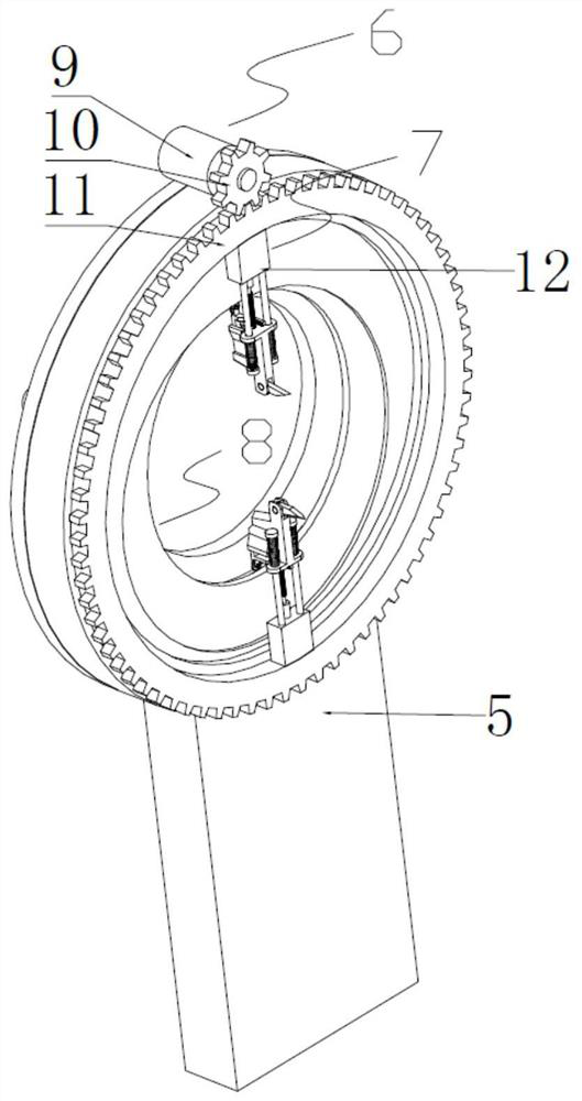 Plastic pipe cutting device for plastic extruding machine