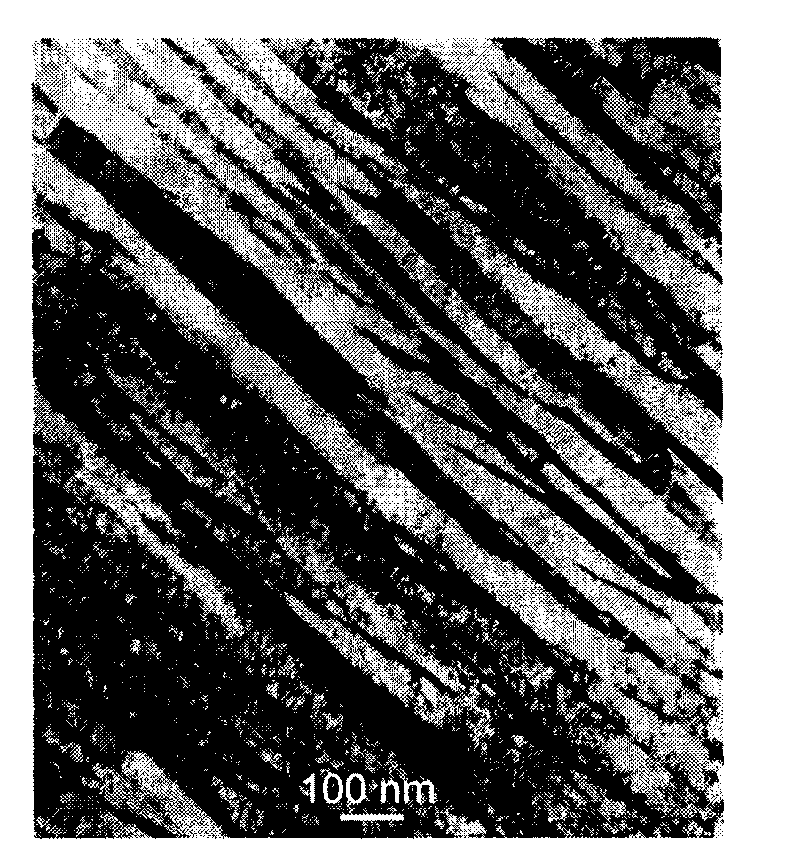 Preparation method of low-alloy high-carbon steel with high-strength and high ductility nano structure