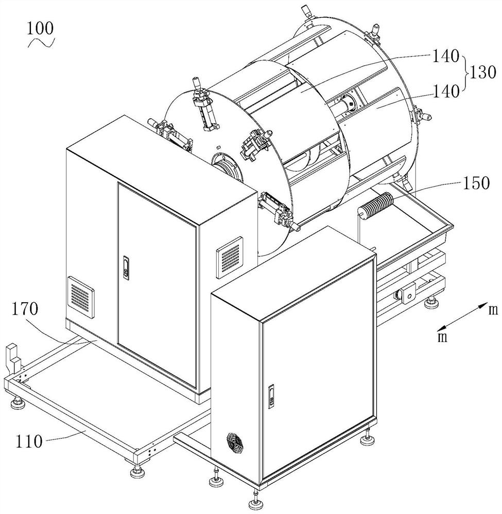 Membrane filament winding equipment and membrane filament cutting device