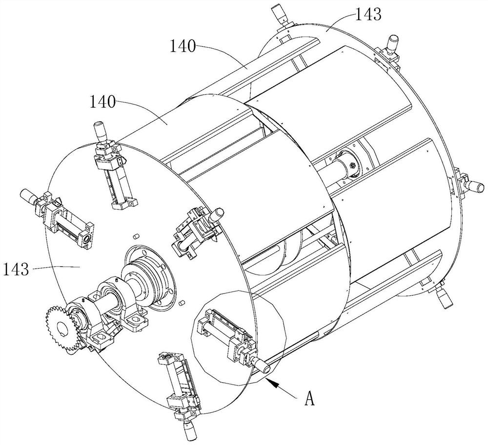 Membrane filament winding equipment and membrane filament cutting device