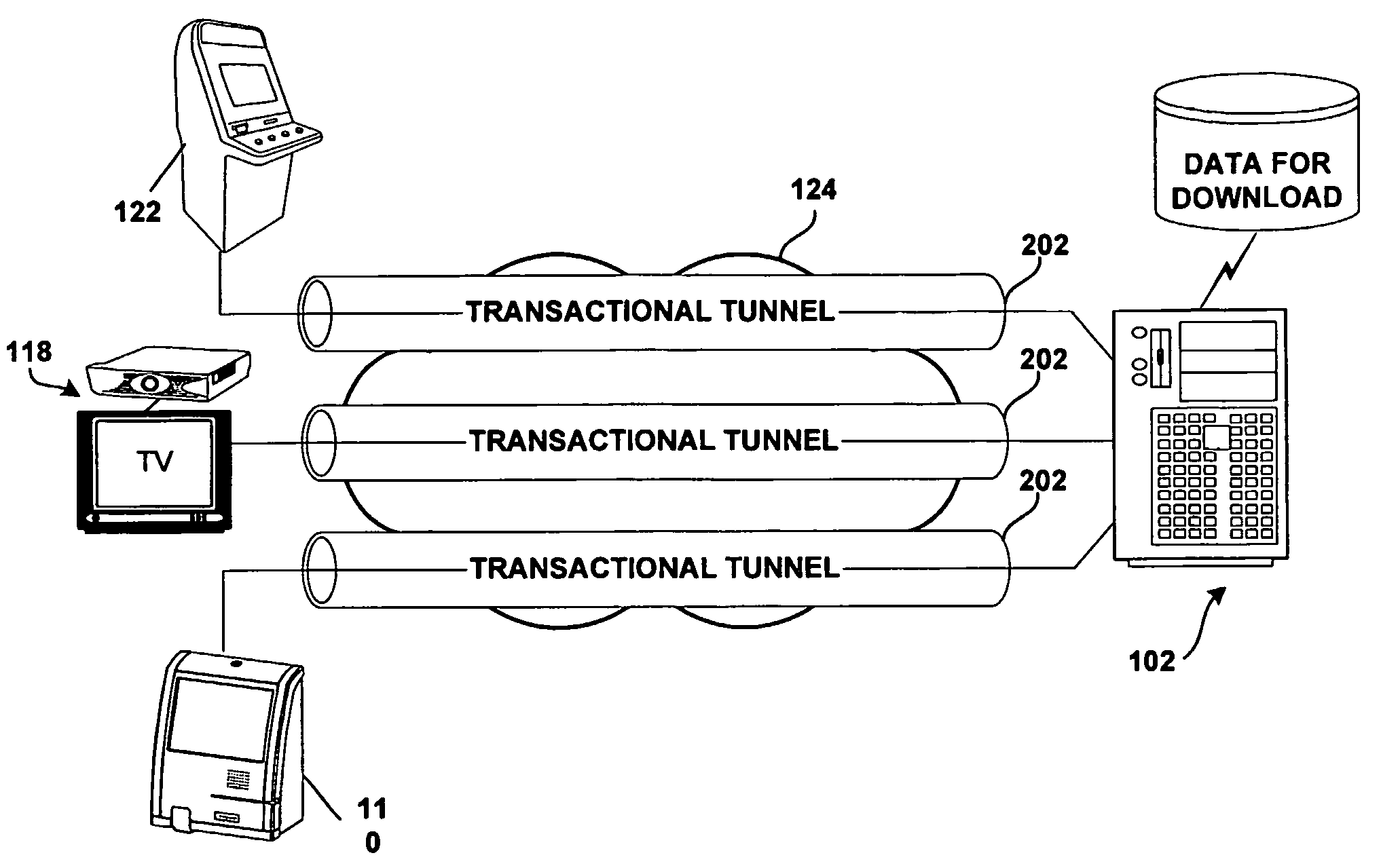 Methods and systems for large scale controlled and secure data downloading