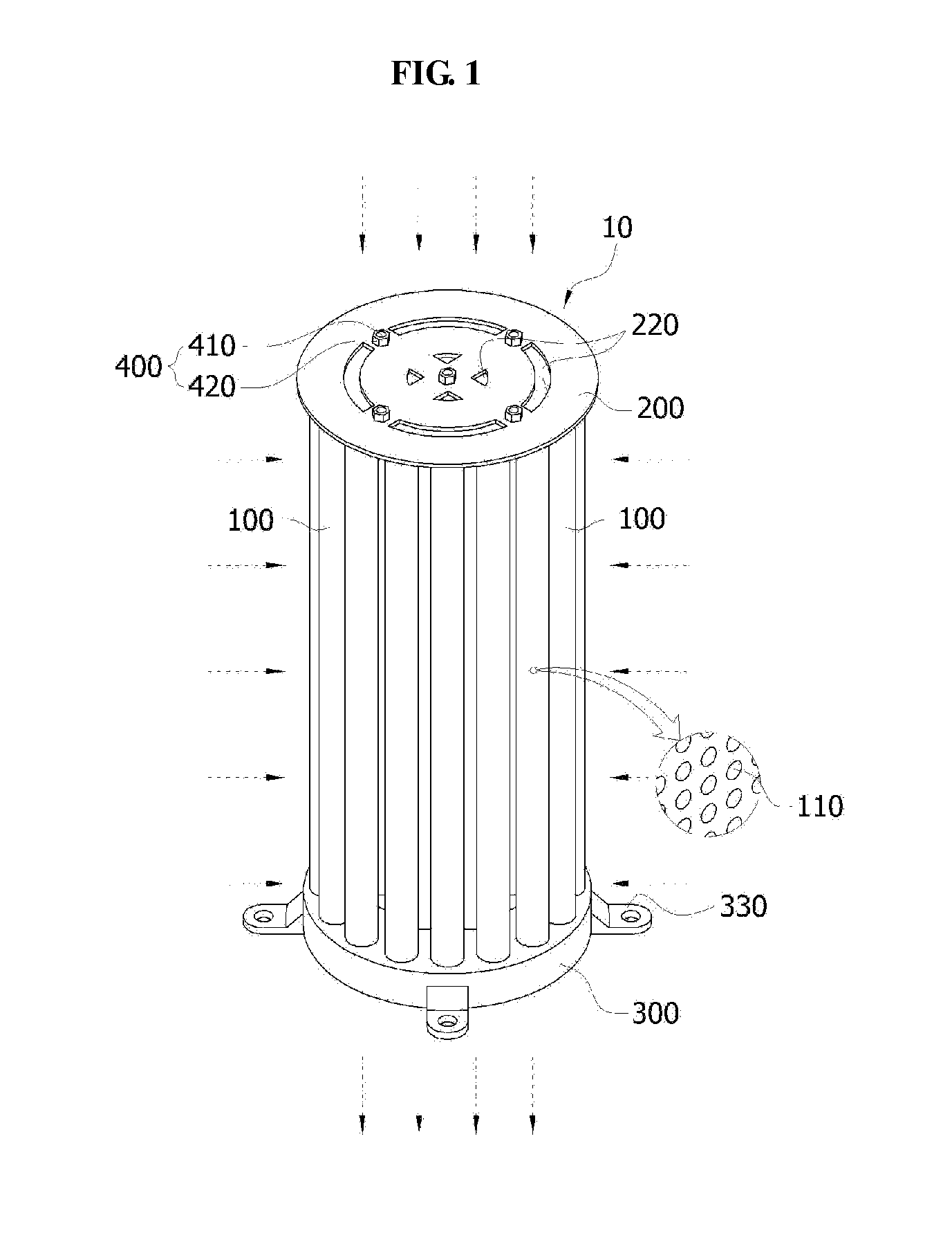 Strainer filtering apparatus including filtering tube