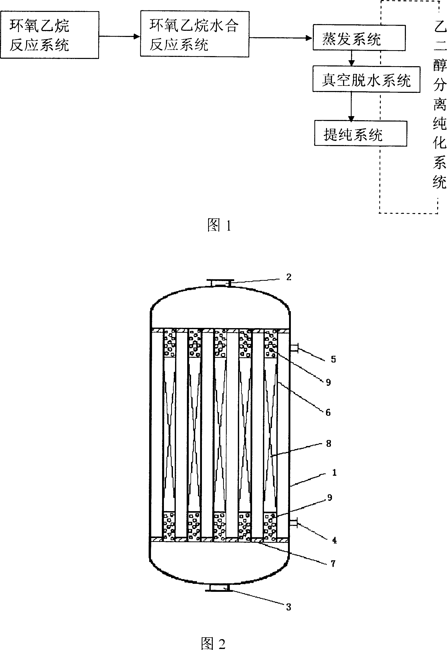 System for preparing ethylene glycol from ethane via epoxyethane